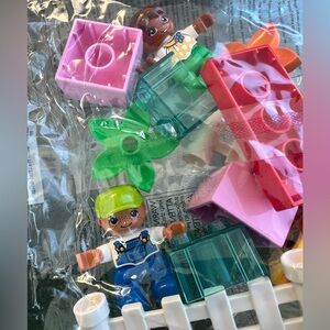 Colorful Lego Duplo Building Blocks Set. Two packs.